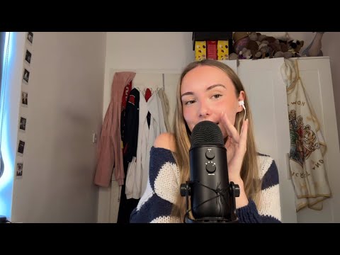 ASMR tingly trigger words/phrases for sleep (semi-inaudible)