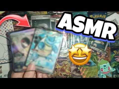 ASMR Français Je PACK une DINGUERIE dans cette ouverture de booster 151 POKEMON 😴💤