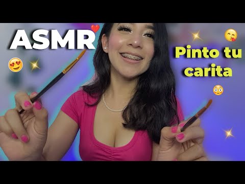 Pov Te DIBUJO en tu carita dormida 🎨✨ (relaxing whispers & mouth sounds)  | #ASMR roleplay 💕