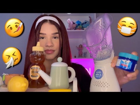 Asmr tienes gripe y tu mamá te cuida roleplay (Te leo un cuento, caricias)