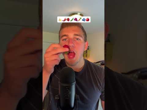 Asmr fruit emoji challenge