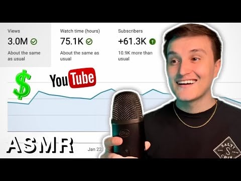 ASMR | My YouTube Channel Analytics 📈 (how much YouTube pays me?) 