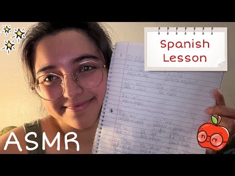 ASMR ✏️Teaching You Spanish (Lesson 1)