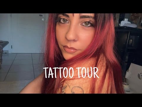 ASMR ITA| TATTOO TOUR (WHISPERING & SOFT SPOKEN)