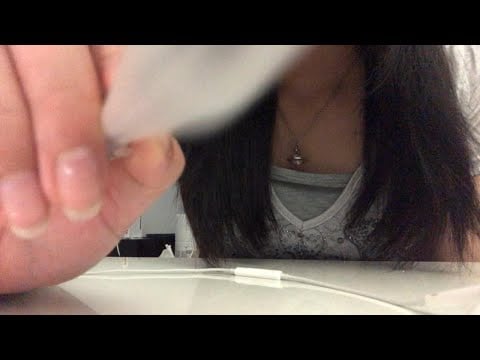 asmr | trying mouth sounds, tapping, drawing on camera