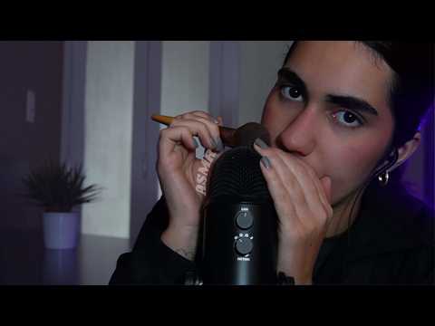 ASMR Mic Triggers(scrating, tapping, objetos..) + Mouth Sounds para DORMIR💤