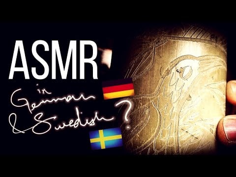 ASMR | Learning German and Swedish (Sounds, Keyboard, Pencils, Tapping)
