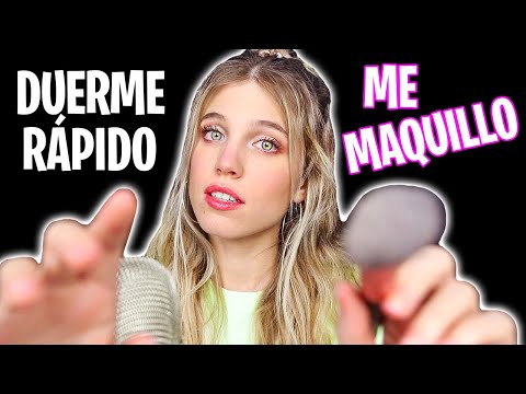 ASMR ME MAQUILLO 💄 Duerme rápido mientras me maquillo (Sonidos de brochas y más)