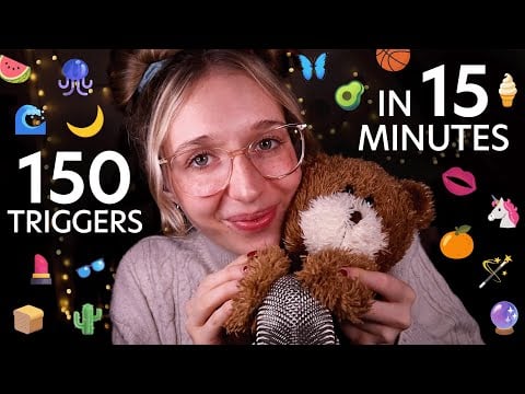 150 ASMR Triggers in 15 Minutes (Visuals, Tapping, Personal Attention..)