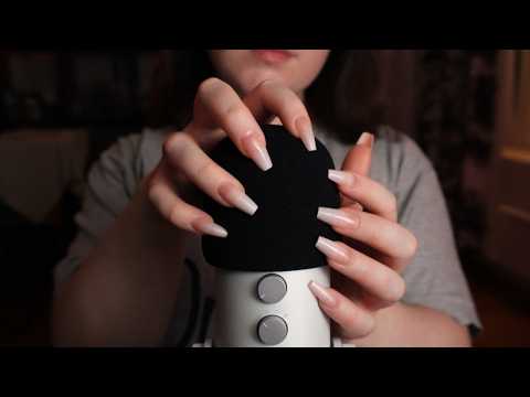 ASMR Gentle Mic Scratching on Foam Cover for Sleep (1 hour, no talking)
