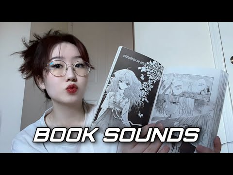 ASMR BOOK TAPPING, GRIPPING, FLIPPING 📚🤍 2 MIN (no talking)