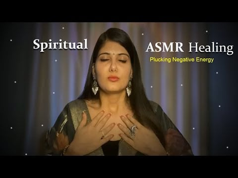 ASMR Spiritual Healing for Deep Sleep-Plucking Negative Energies| Aura cleansing #spiritualhealing