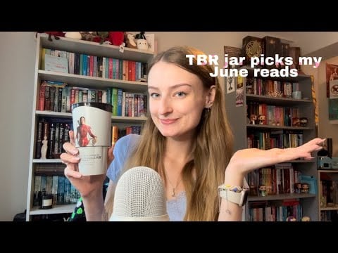 ASMR TBR Jar Picks My June Reads! (Book triggers and close whispers)