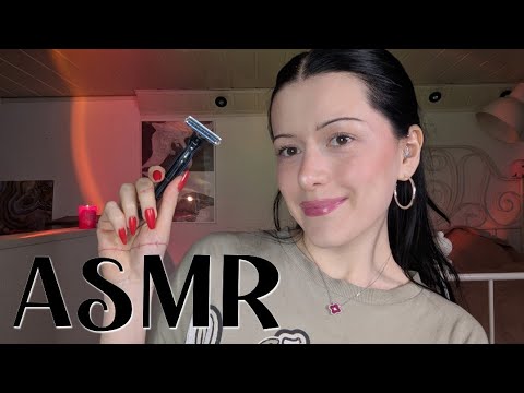 ASMR ⭐ - giving you a MAKE OVER part 2 - beard trimming & shaving