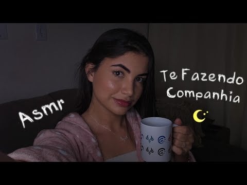 ASMR Te fazendo companhia durante a noite 💤🌃💜 (voz suave) 