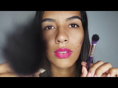ASMR CASEIRINHO | PINCEL NA TELA + MOUTH SOUNDS