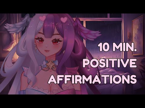 ASMR 10 Minute Repetitive Positive Affirmations ✨ (Black Screen) (Blue Yeti)