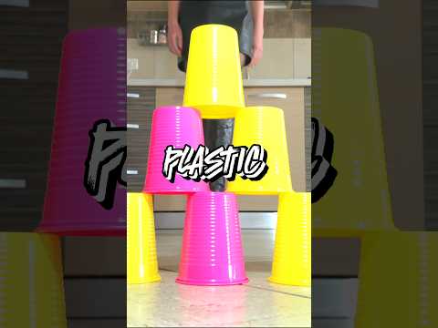 High Heeled Boots Crushing Things: Pea vs. Plastic Cups! Oddly Satisfying! ASMR
