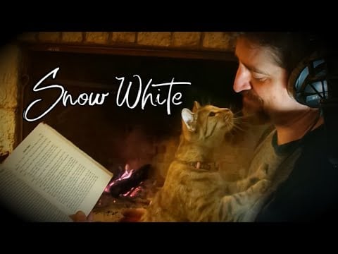 ASMR by the Fire: Reading Snow White and the Seven Dwarves 🤍 (Original by Brothers Grimm)
