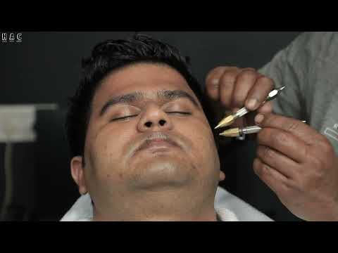 Pin Pen Massage Under The Rain With Relaxing 3d Sounds | Head Massage | Neck Crack
