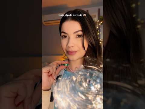 Asmr teste rápido de visão 👁️ #asmr #asmrluz asmrexam #oftalmologia #asmrchill