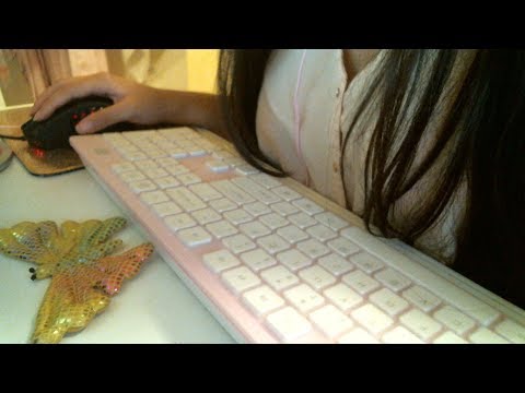 ASMR | Typing on the keyboard | Mouse clicking sounds | No talking