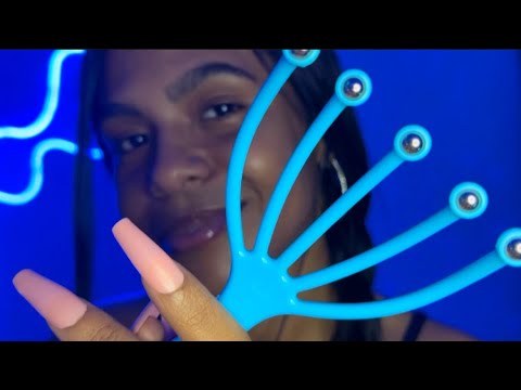 ASMR MASSAGEANDO SEU COURO CABELUDO 