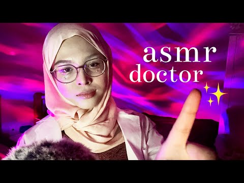 ASMR ♡ DOCTOR ROLEPLAY🌟🧠 (cranial nerve exam, light triggers, eye checking, follow the light!)
