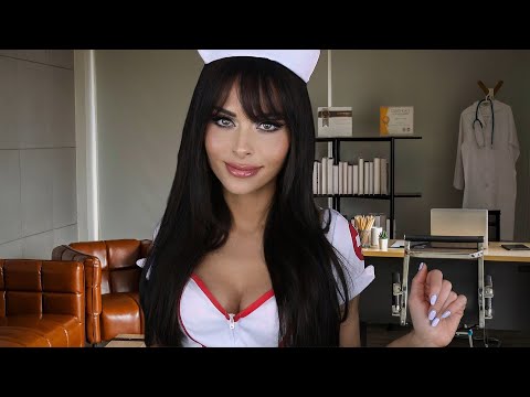 ASMR NURSE EXAM & Fixing A Broken Heart ❤️ - FRENCH ACCENT Roleplay