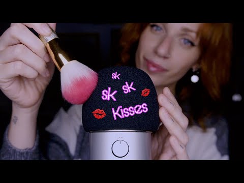 ASMR Mic Brushing, SKSK Ear to Ear KISSES EXTREMELY TINGLY