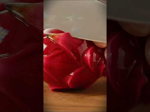 Satisfying Glass Dragon Fruit Slicing ASMR!