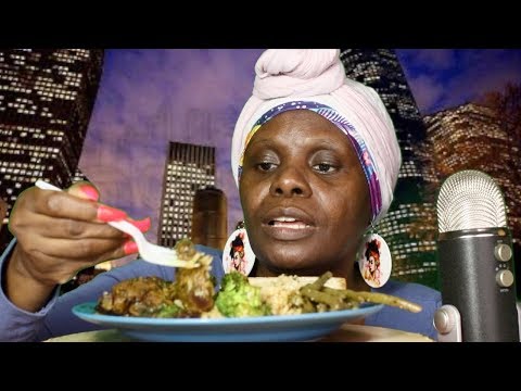 Trying Gardens Veggie Steak ASMR Eating Sounds Houston Explosion