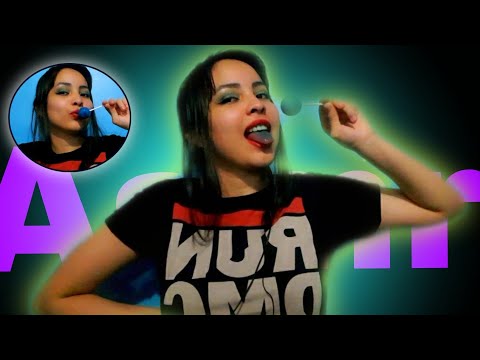 Asmr Sucking Lollipop (2X rápido) Asmr Chupando Pirulito😋🔵