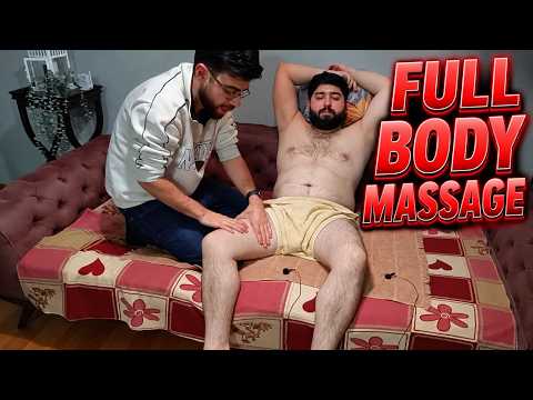 ASMR SPORTS FULL BODY AMAZING MASSAGE-CHEST,FOOT,LEG,ABDOMEN,BACK,BELLY,ARM