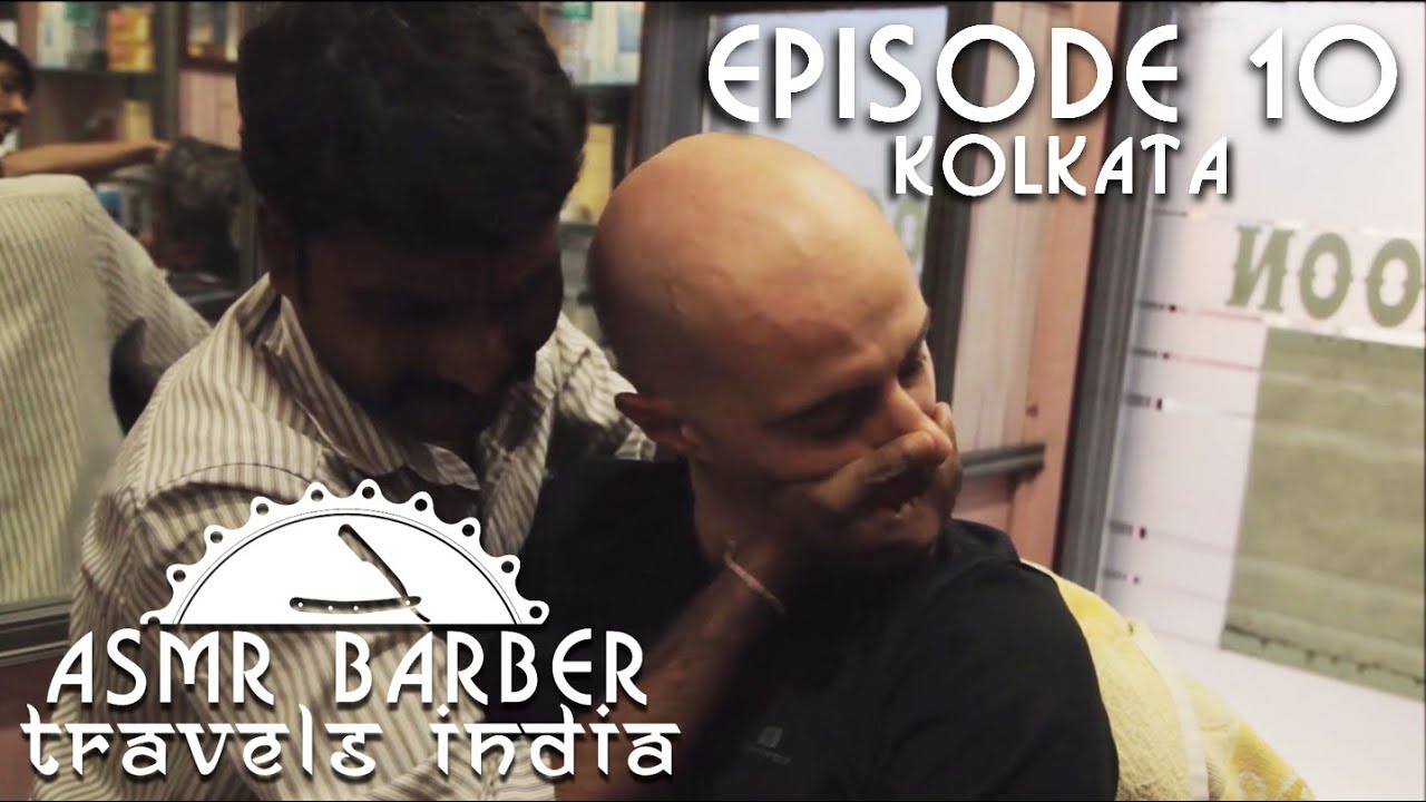 Indian Barber - Head and Back Massage with Neck and Ears Crack - ASMR no talking