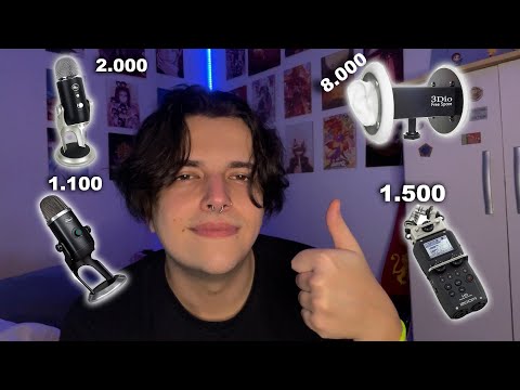 ASMR Microfone de 1 R$ VS Microfone de 8000 R$