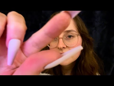 ASMR pinching plucking and scratching away your negative energy ✨