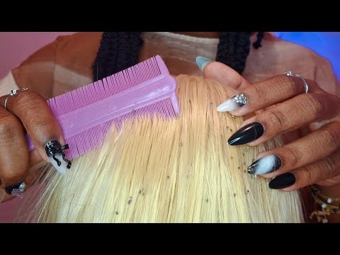 ASMR PIOLHO - O Melhor ASMR de Piolho que você vai Assistir | Tirando piolhos voz suave bem devagar✨