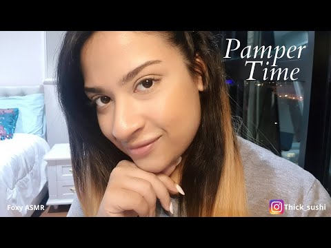 ASMR 💤 Night Pamper Routine 💤| Face Brushing | Scalp Massage | Face Massage 💖