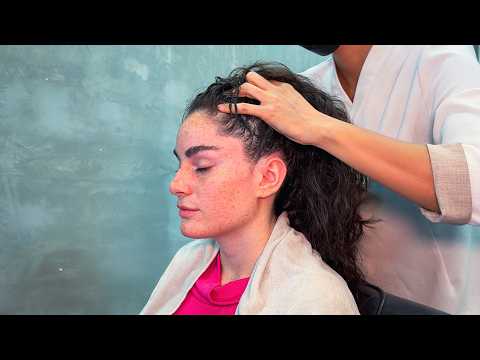 ASMR: Brain Melting Scalp Detox and Massage in a Luxury Head Spa in KL