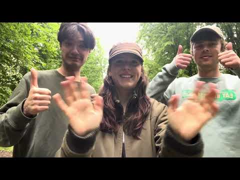 my friends try ASMR for the first time!! (in the forest⭐️)