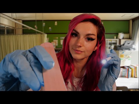 [ASMR] School Nurse Check Up | Medical Exam Roleplay