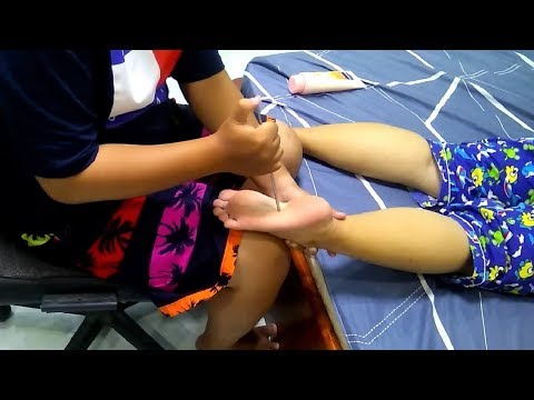 Relaxing Deep Tissue Foot Massage - ASMR Intense