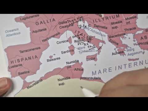 ASMR: Roman Empire - All Major Events Timeline & Facts [ ASMR History & Whispering Map Tracing ]