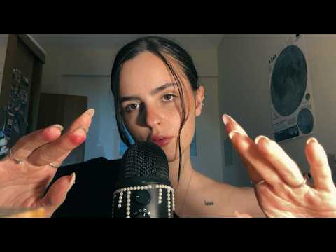 asmr tirando suas energias negativas- hand movements, sussurro, sons de boca