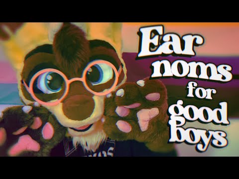 Furry ASMR | Ear noms, pets, and more for good boys! (August patron requests)