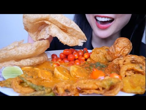EGG CURRY *EATING INDIAN FOOD (ASMR EATING SOUNDS) NO TALKING | SAS-ASMR