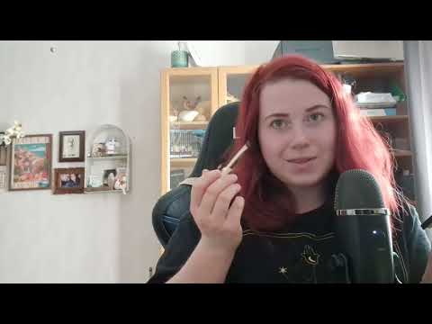 ASMR på Svenska - GRWM ramble när jag sminkar oss, book tracing osv