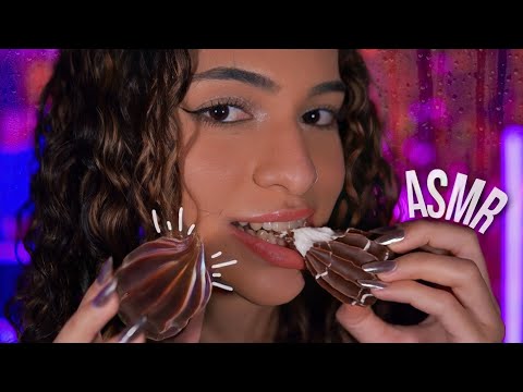 ASMR Mukbang Crunchy & Creamy 😋 Maria-Mole de Chocolate que Derrete na Boca 🫦💦