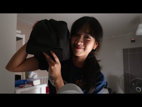 ASMR What’s in My University Bag ในกระเป๋าไปมหาลัยมีอะไรบ้าง🎓📚